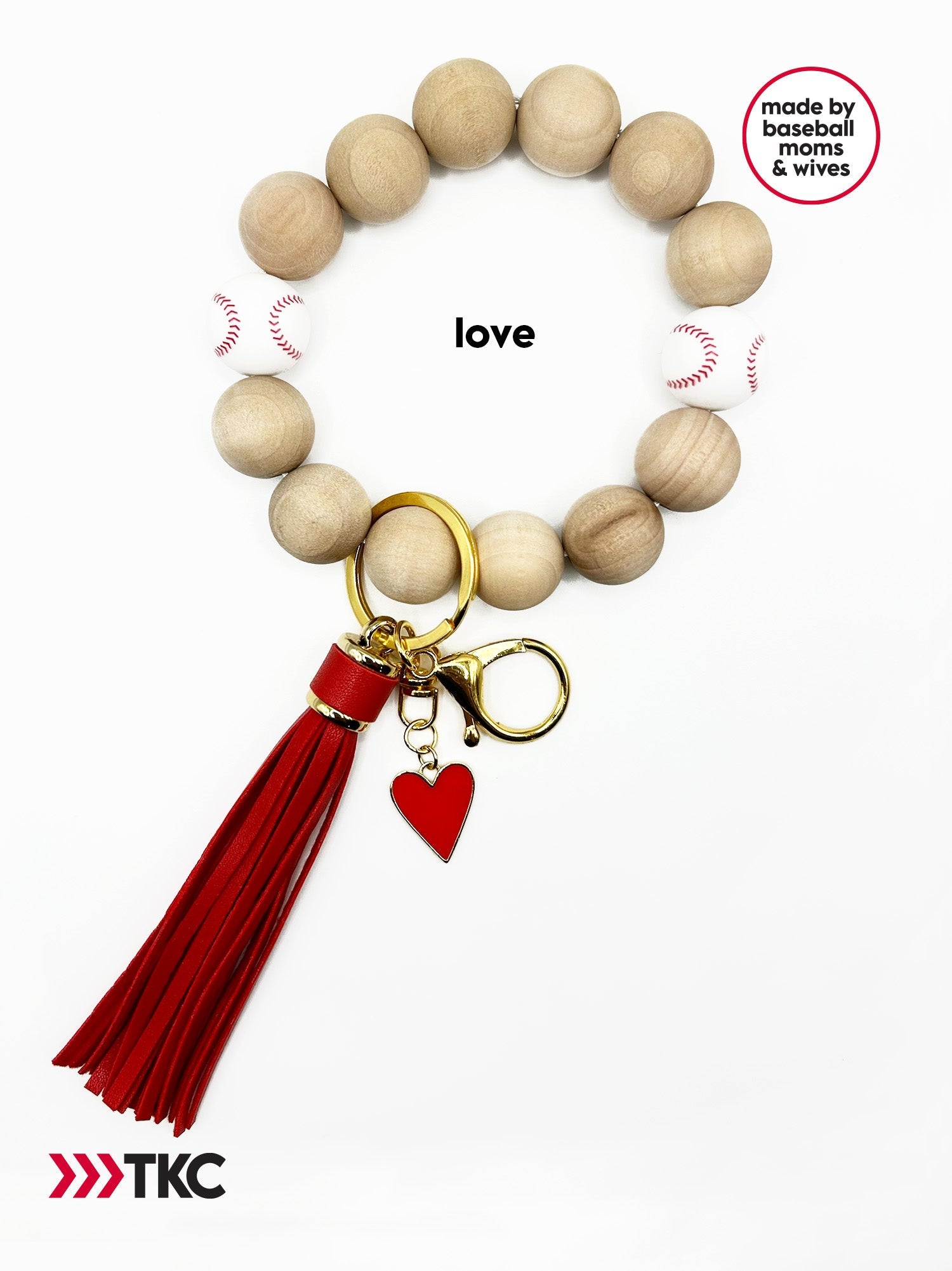 keychain-baseball-wristlet-love-red-heart-charm