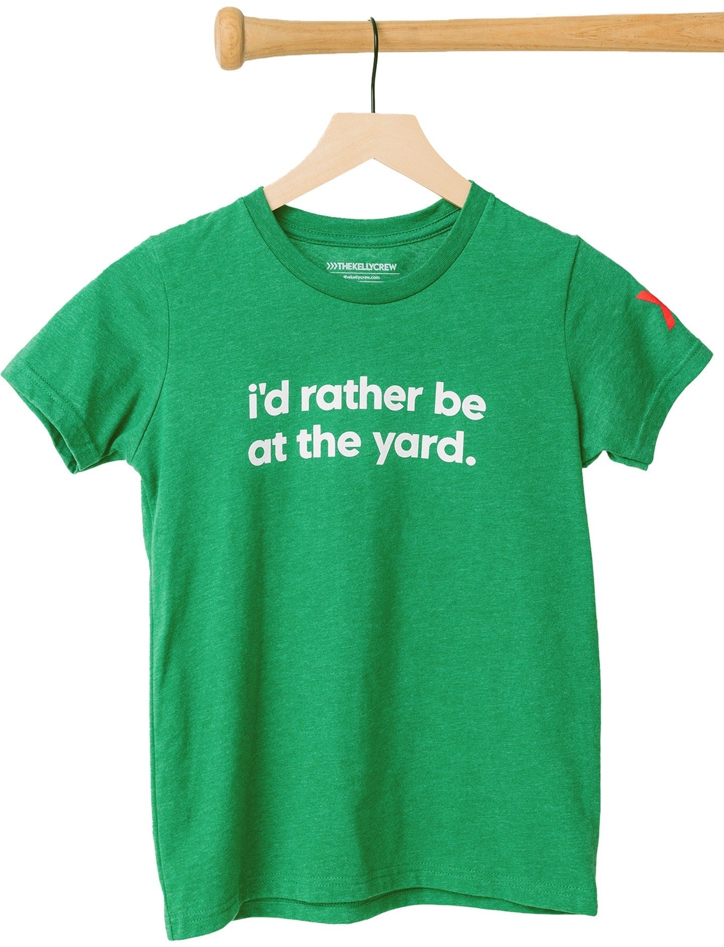youth-id-rather-be-at-the-yard-baseball-green-tee