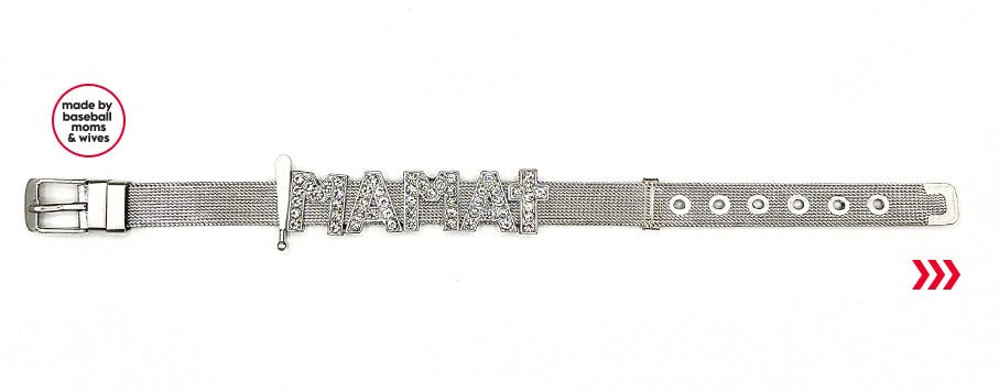 baseball mama & wife bracelets (10mm)