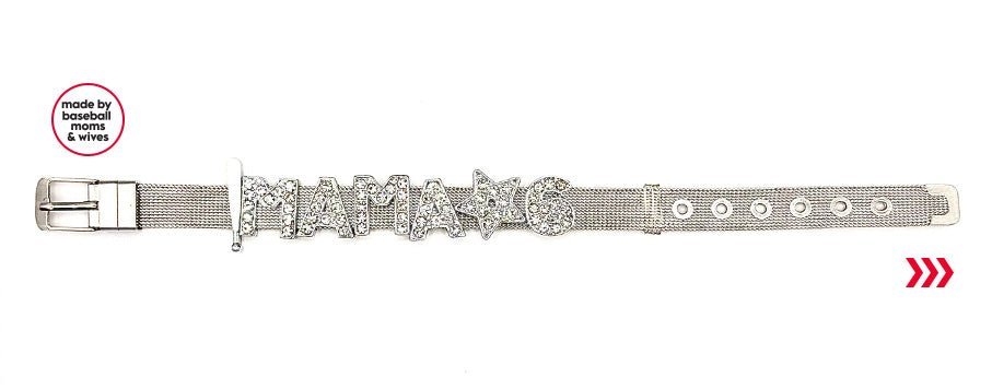 baseball mama & wife bracelets (10mm)