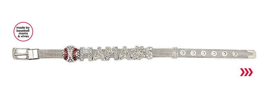 baseball mama & wife bracelets (8mm)