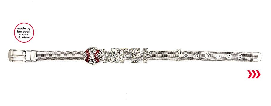 baseball mama & wife bracelets (8mm)