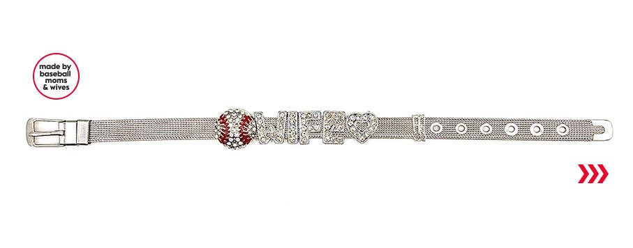 baseball mama & wife bracelets (8mm)